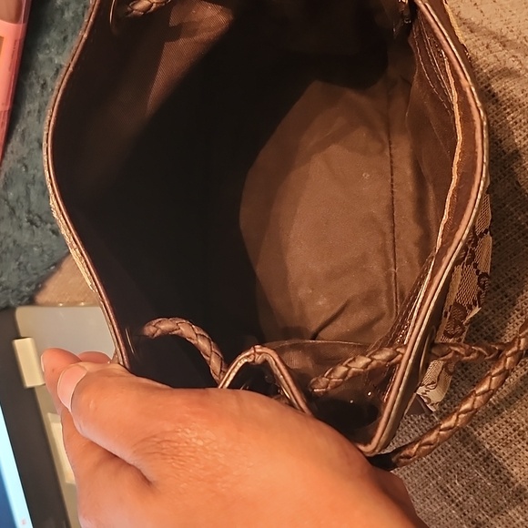 Gucci Canvas/Leather Logo Shoulder Bag Rare - Picture 12 of 17